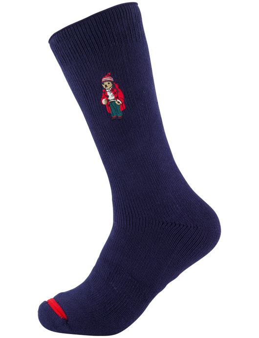 Polo Ralph Lauren sokken Bear 3-pack rood,grijs, blauw