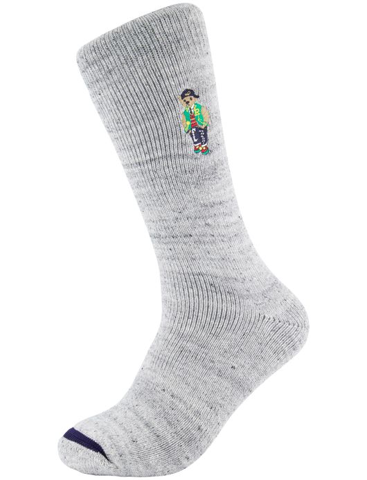 Polo Ralph Lauren sokken Bear 3-pack rood,grijs, blauw