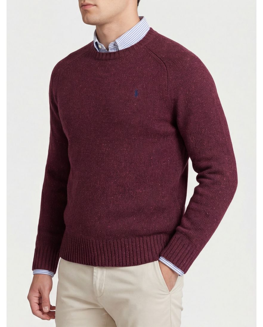 Polo Ralph Lauren trui bordeaux gebreid normale fit