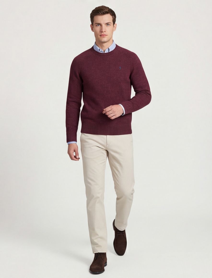 Polo Ralph Lauren trui bordeaux gebreid