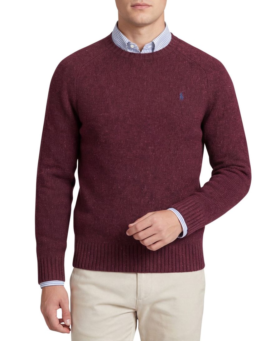 Polo Ralph Lauren trui bordeaux gebreid normale fit