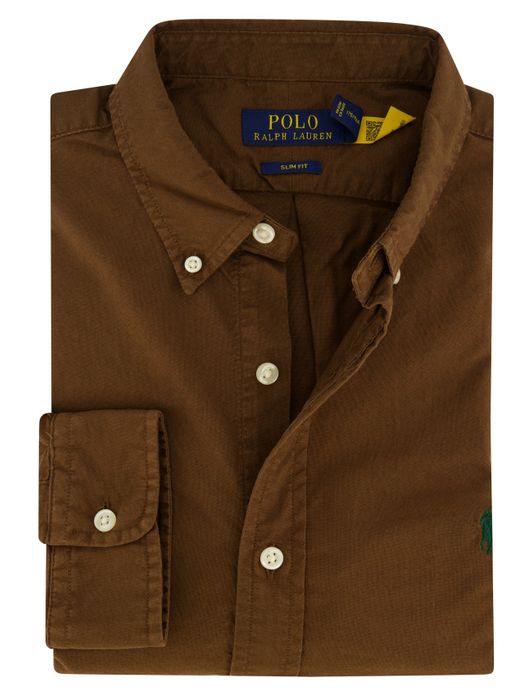 casual overhemd bruin Polo Ralph Lauren Custom Fit