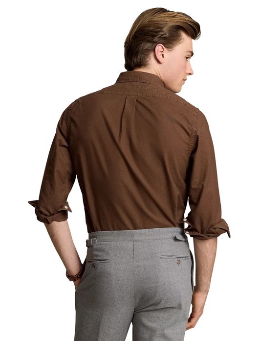 casual overhemd bruin Polo Ralph Lauren Custom Fit