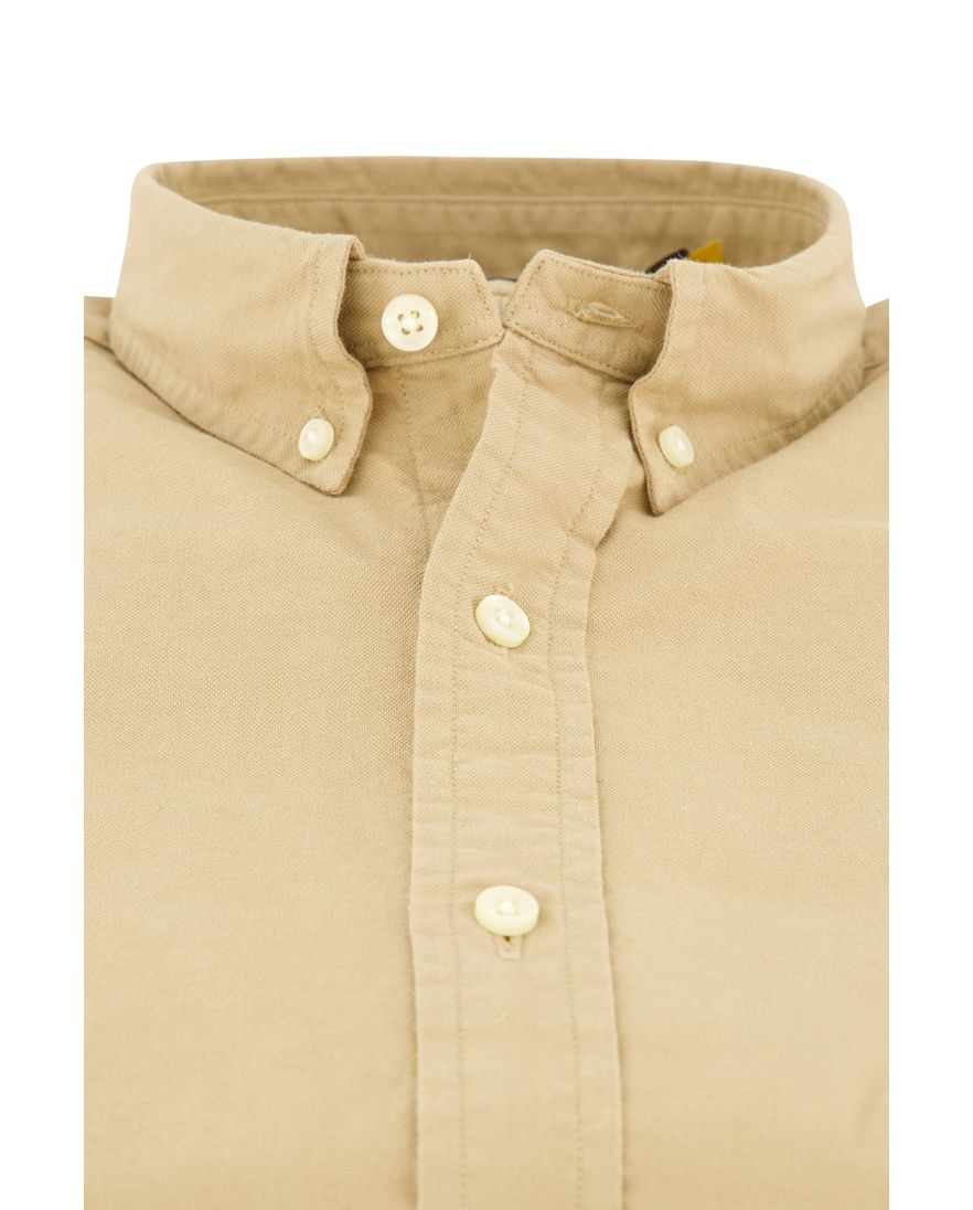 Polo Ralph Lauren casual overhemd slim fit beige effen