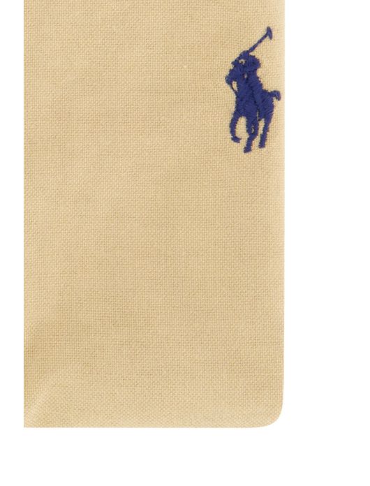 casual overhemd Polo Ralph Lauren beige effen katoen slim fit