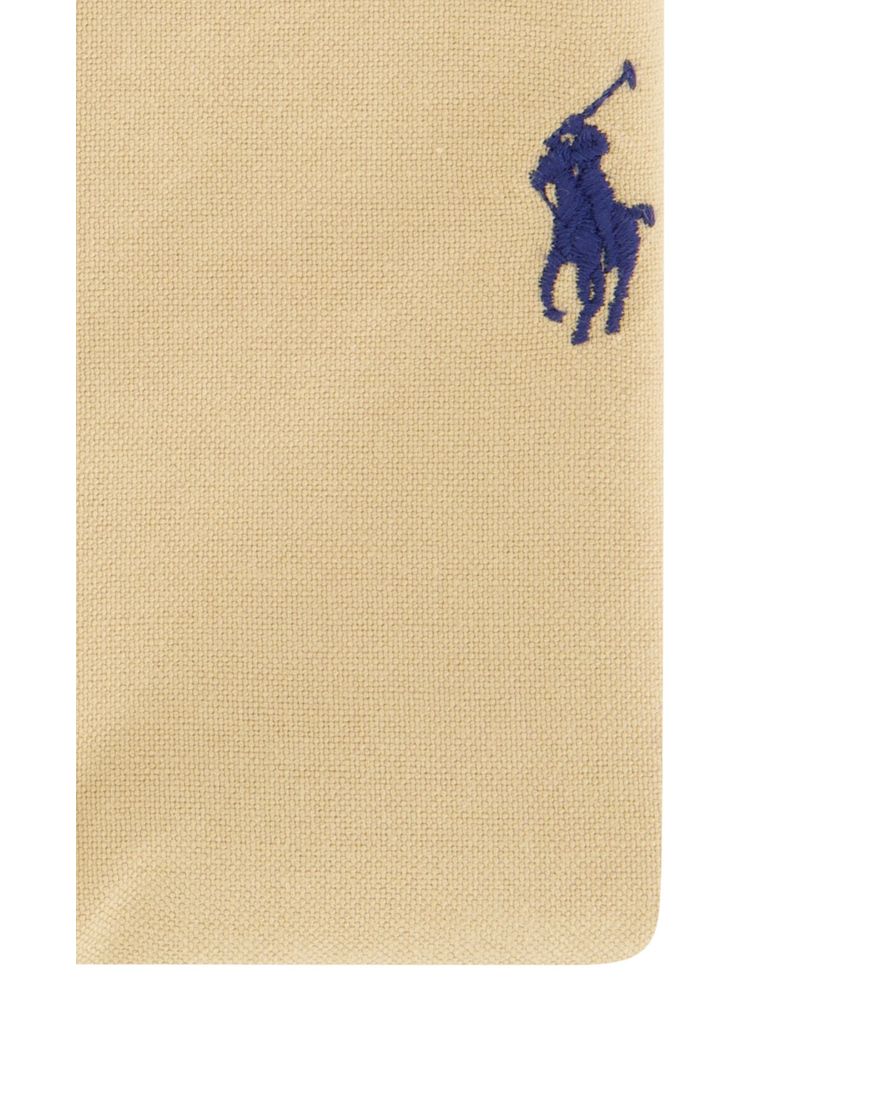 Polo Ralph Lauren casual overhemd slim fit beige effen