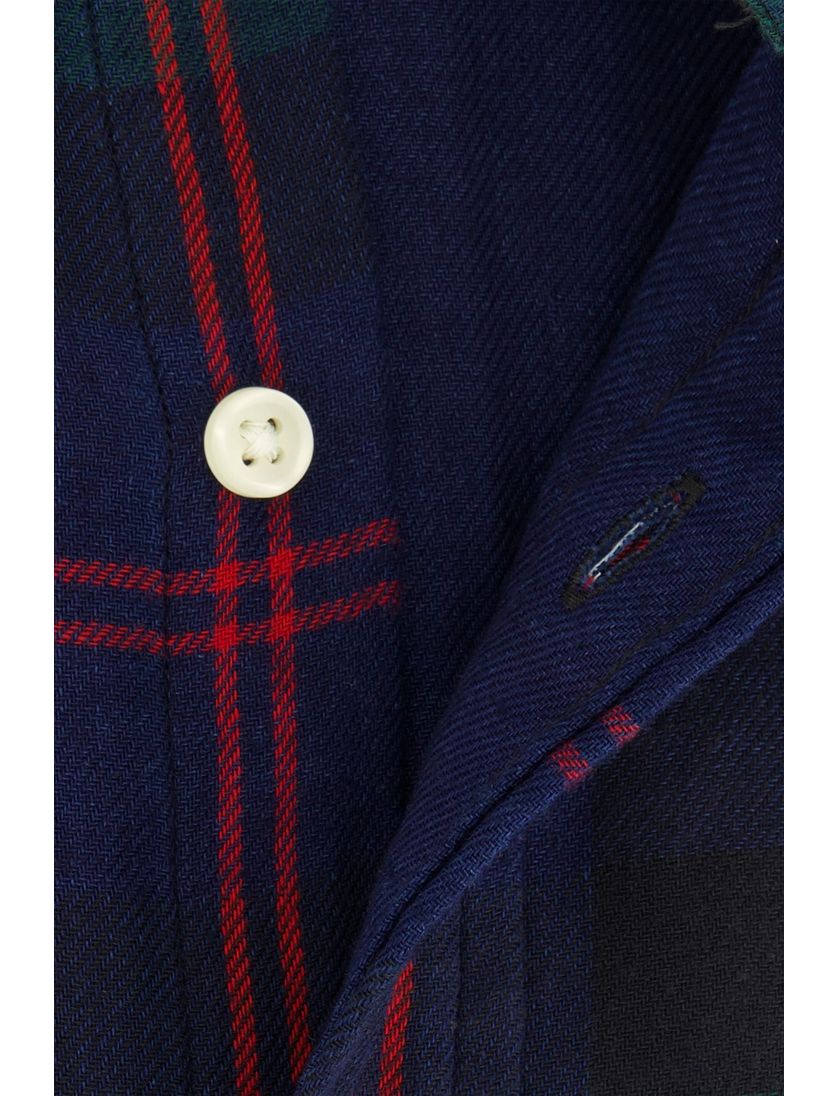 Polo Ralph Lauren casual overhemd Custom Fit groen geruit flanel