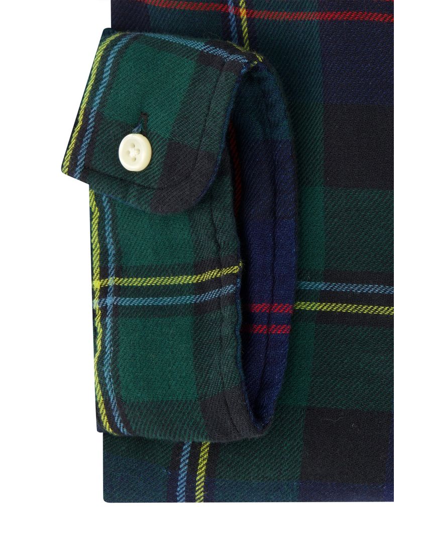 Polo Ralph Lauren casual overhemd Custom Fit groen geruit flanel