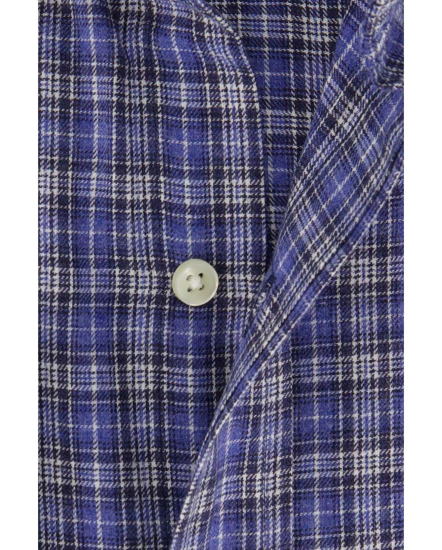 Polo Ralph Lauren Custom Fit casual overhemd blauw geruit