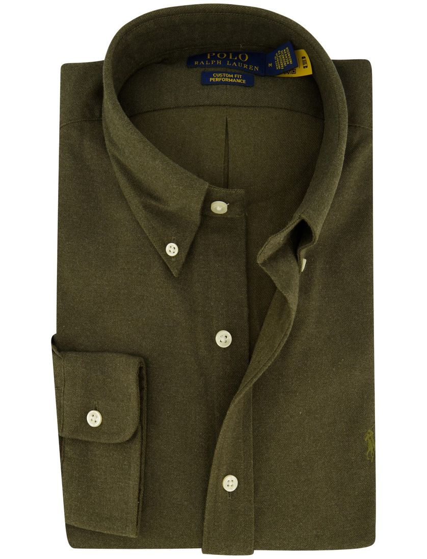 Polo Ralph Lauren overhemd groen flanel normale fit