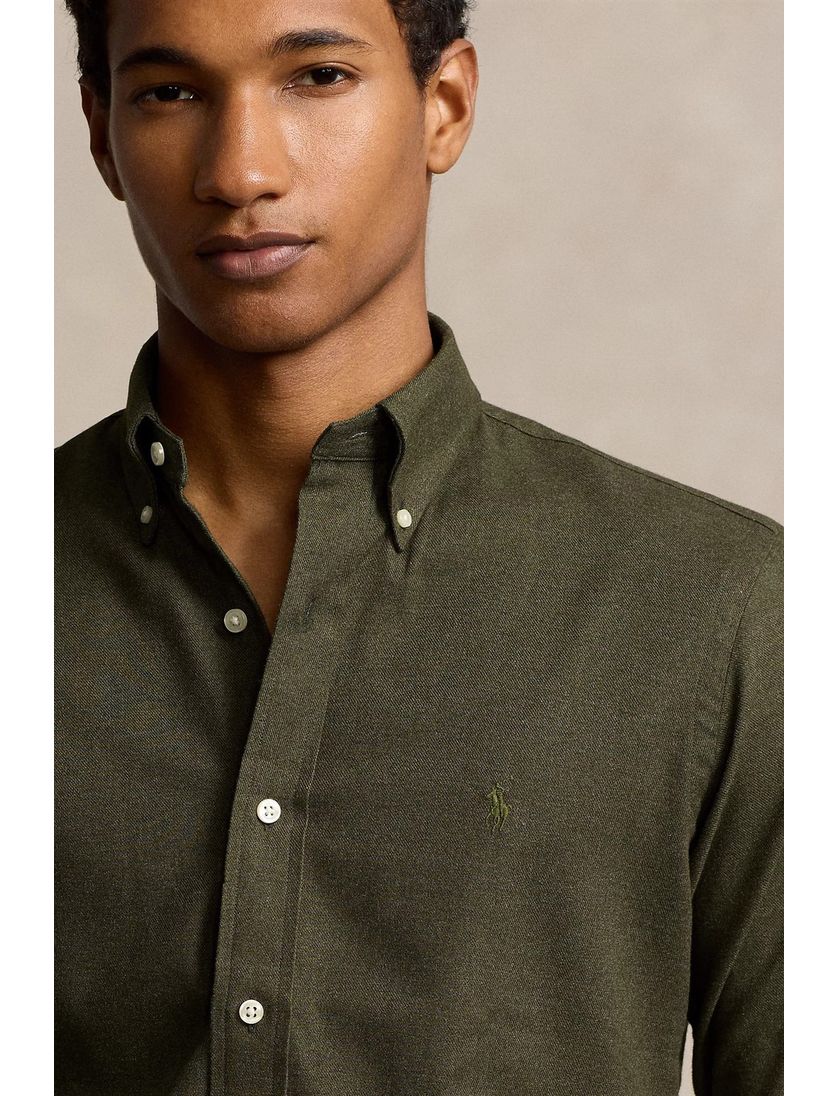 Polo Ralph Lauren overhemd groen flanel normale fit