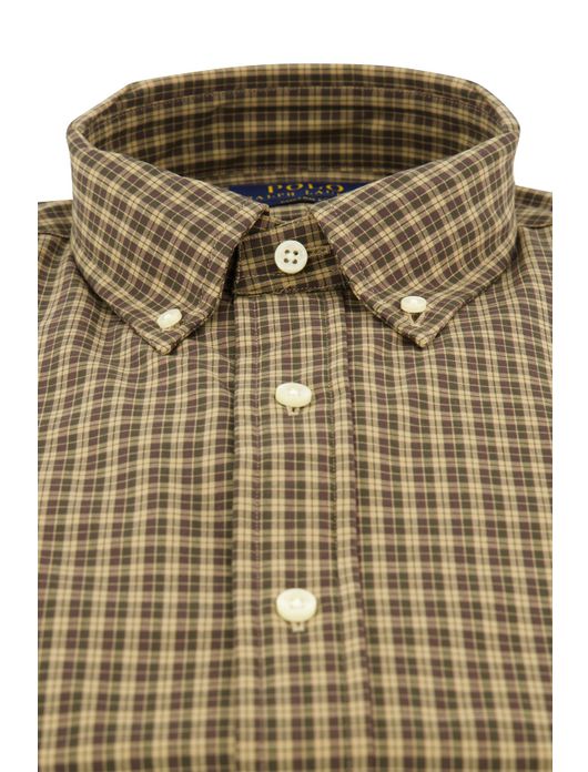 casual overhemd Polo Ralph Lauren bruin geruit katoen normale fit