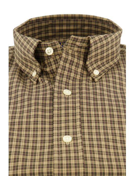 casual overhemd Polo Ralph Lauren bruin geruit katoen normale fit