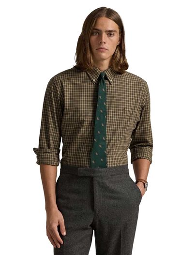 Polo Ralph Lauren Polo Ralph Lauren overhemd bruin geruit Custom Fit