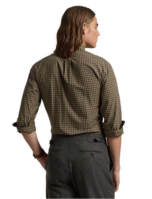 casual overhemd Polo Ralph Lauren bruin geruit katoen normale fit