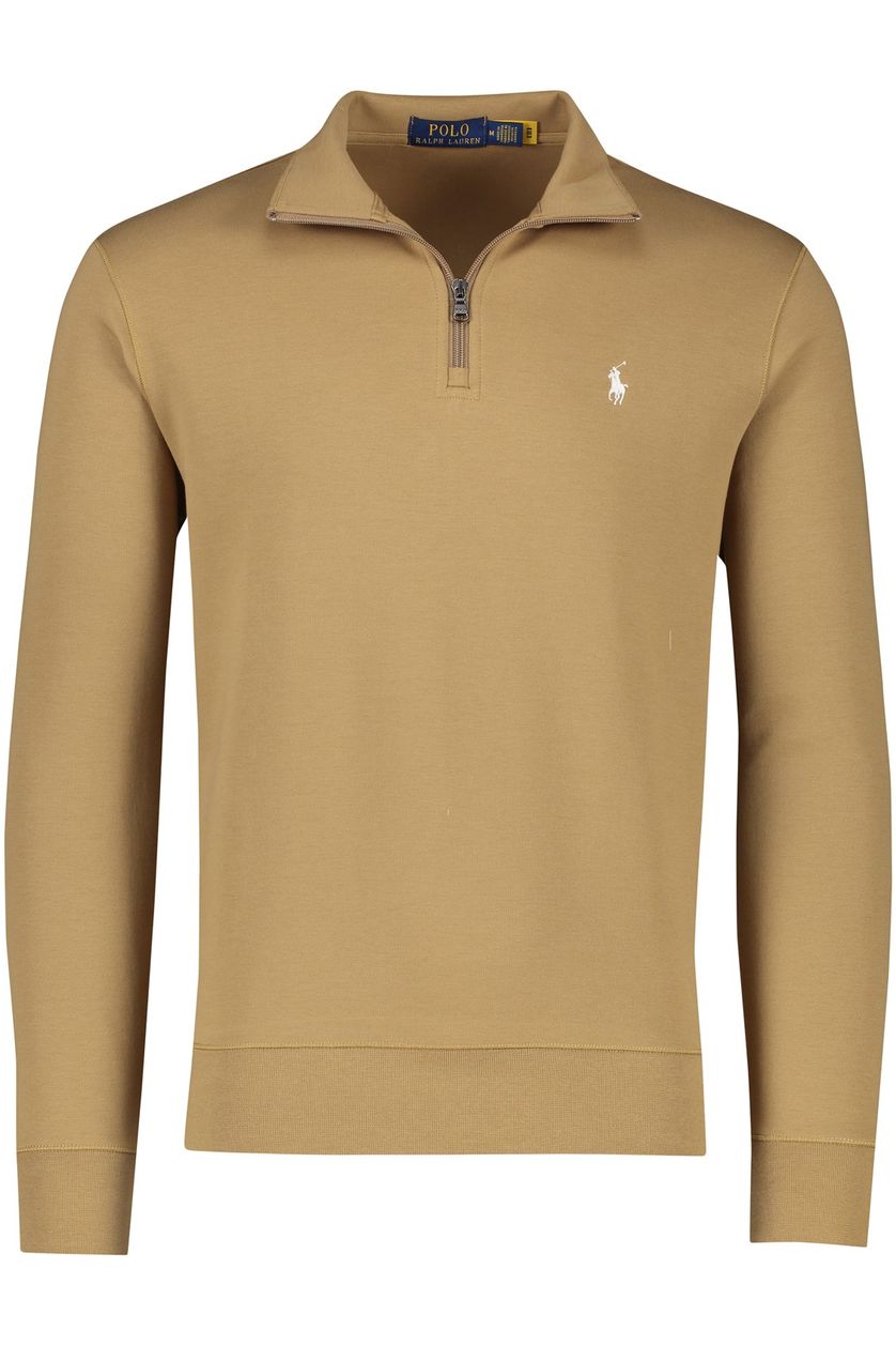 Half zip trui Polo Ralph Lauren Custom Fit camel