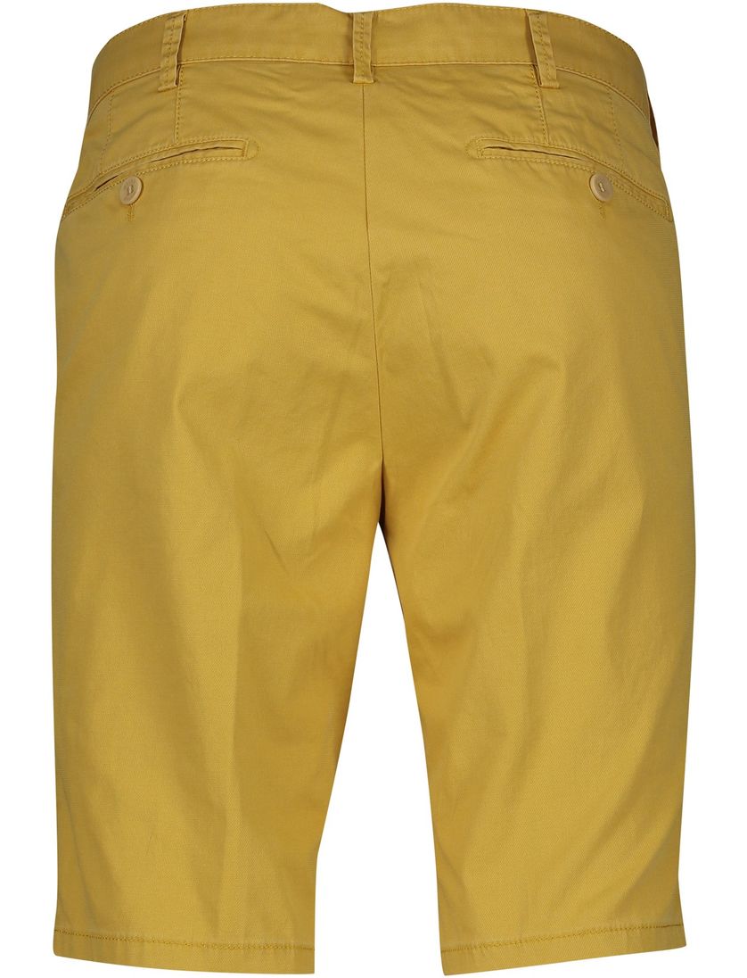 Meyer katoenen bermuda geel effen