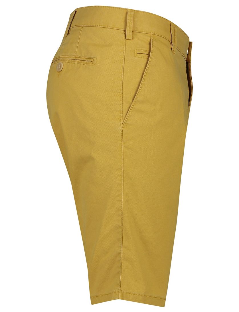 Meyer katoenen bermuda geel effen