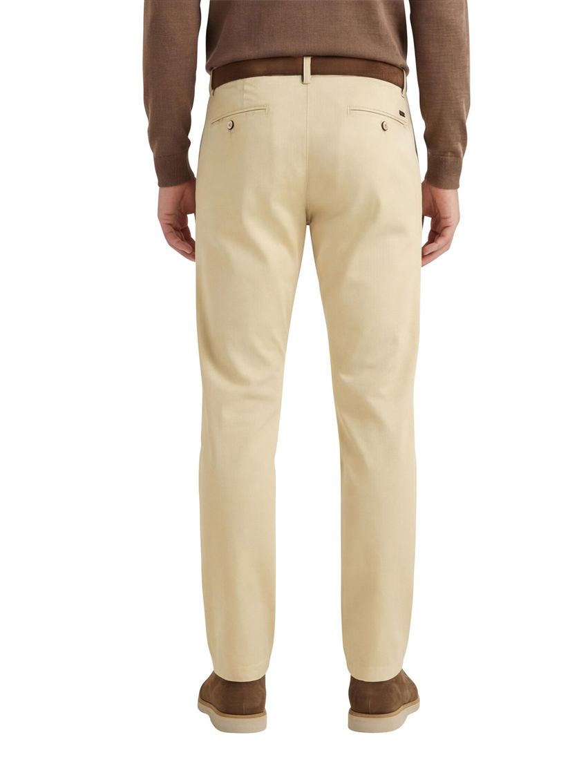 Meyer pantalon creme katoen effen