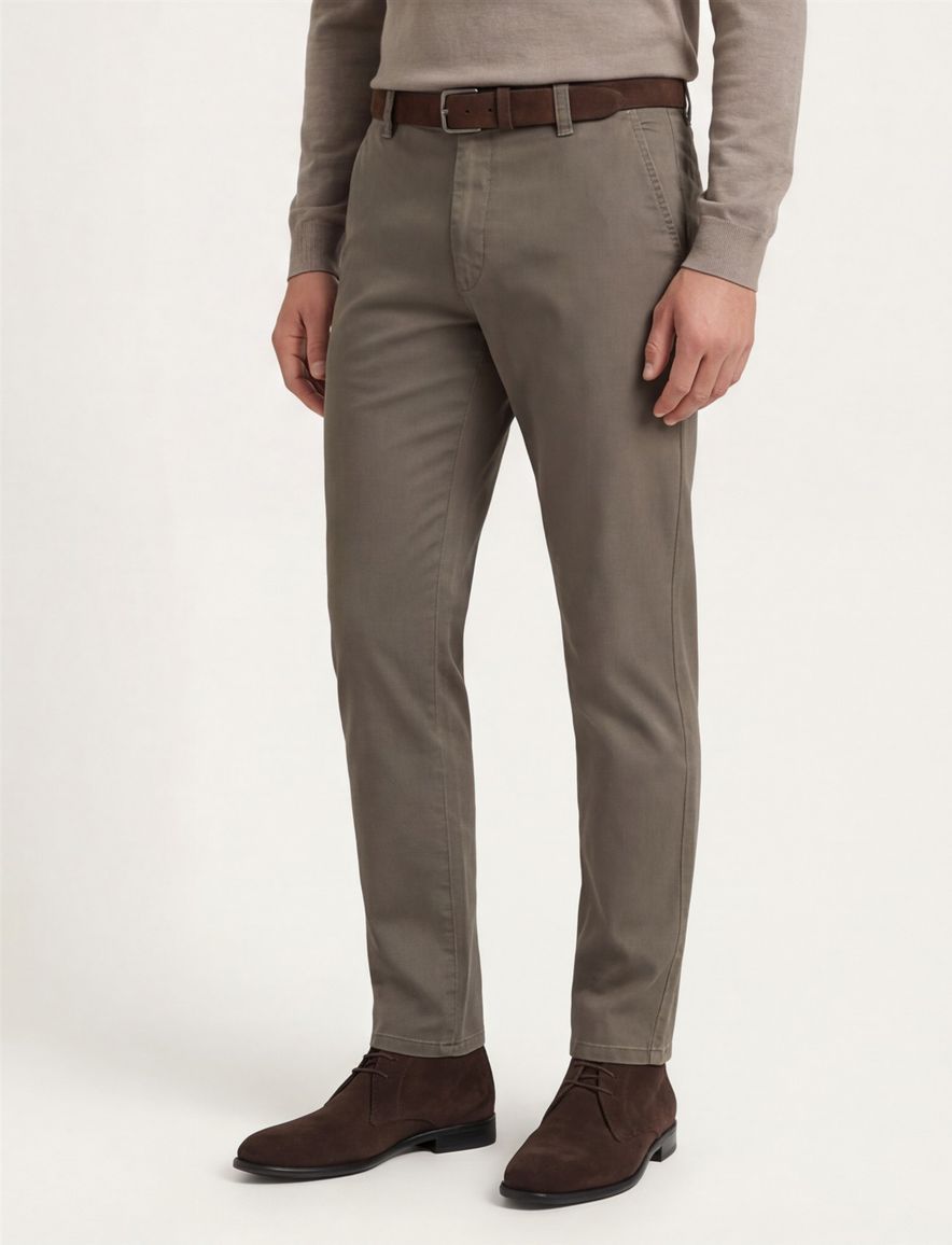 katoenen broek bruin Meyer Rio