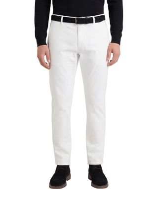 Meyer Meyer Pantalon wit modern fit katoen