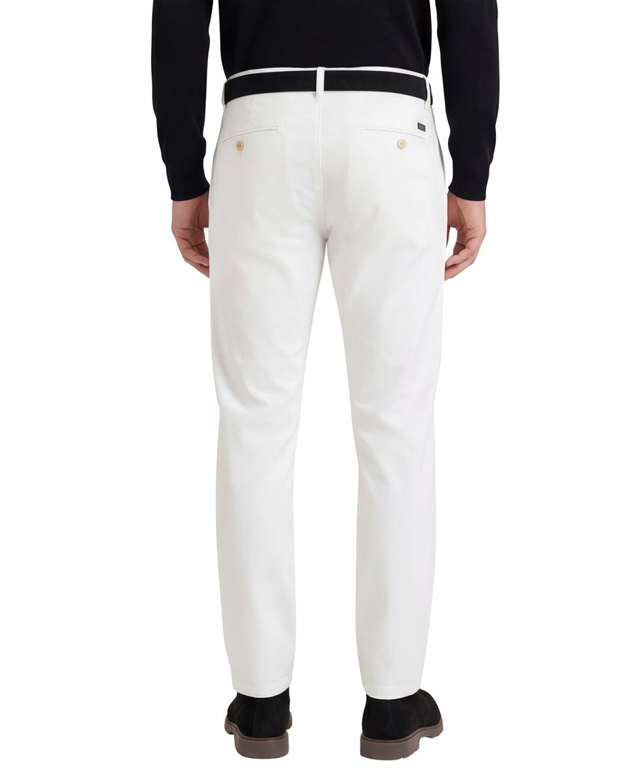 Meyer Pantalon wit modern fit katoen