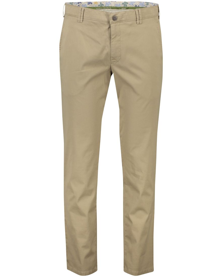 Meyer Pantalon bruin modern fit effen