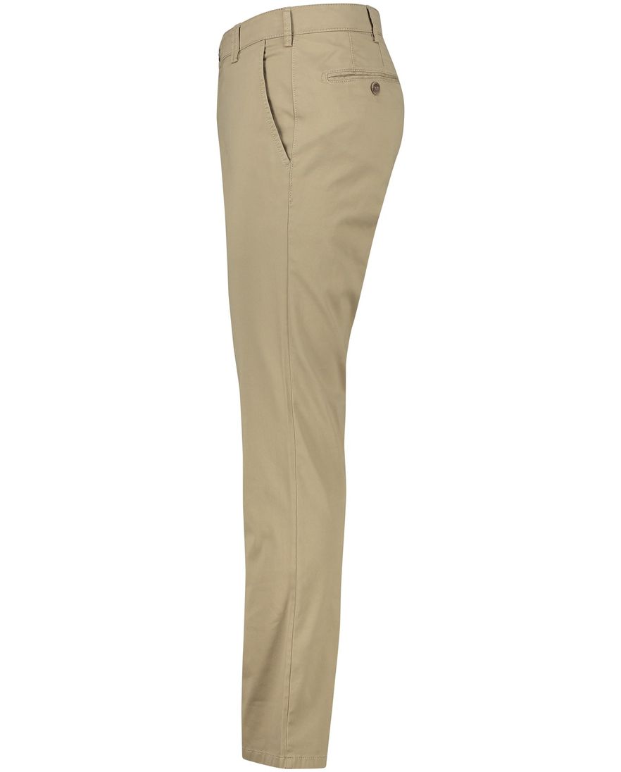 Meyer Pantalon bruin modern fit effen