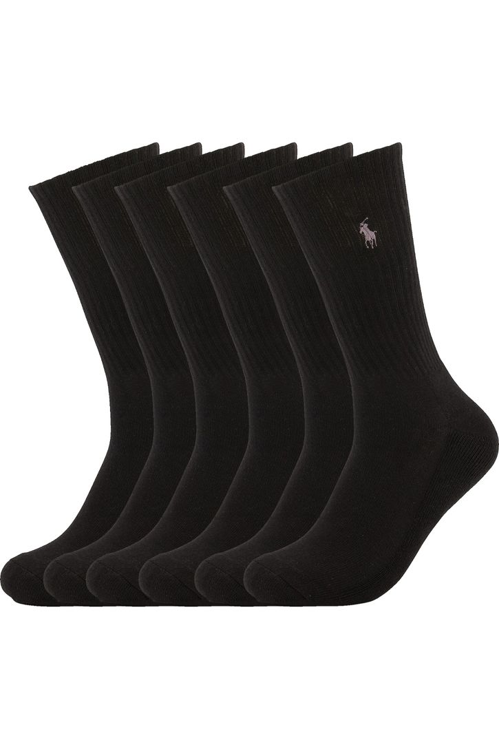 3-pack Polo Ralph Lauren sokken zwart katoen