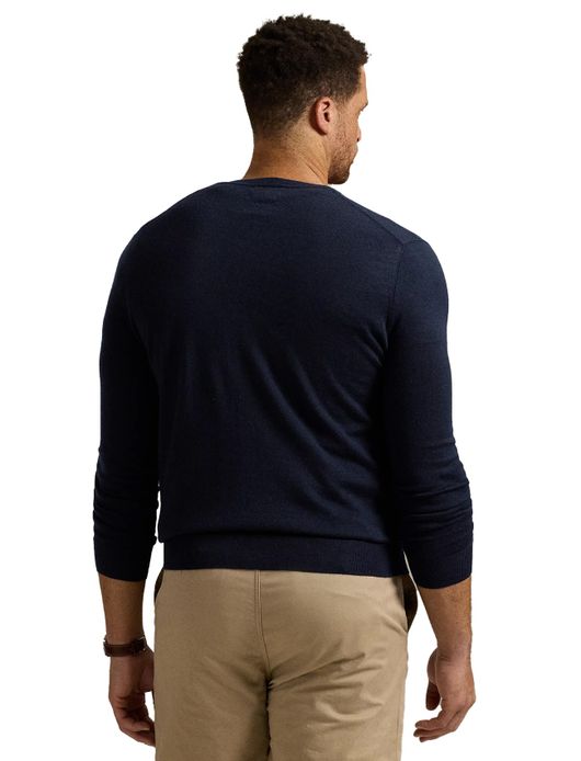 Polo Ralph Lauren trui donkerblauw merinowol Big & Tall