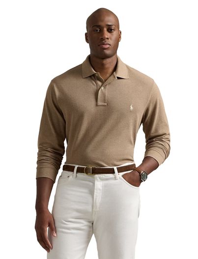Polo Ralph Lauren Big & Tall Polo Ralph Lauren polo lange mouw beige