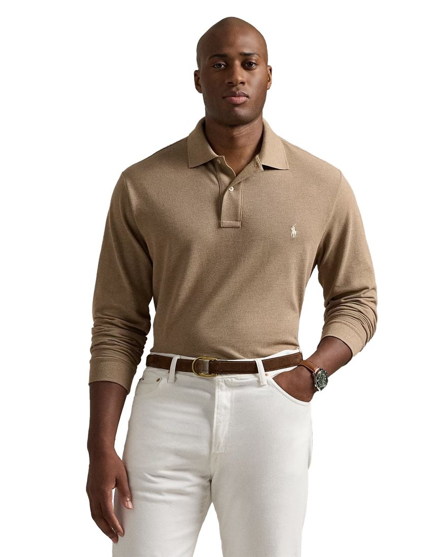 Polo Ralph Lauren Big & Tall polo lange mouw beige