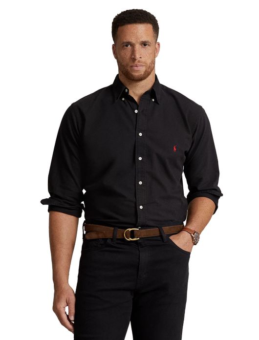Polo Ralph Lauren overhemd zwart Big & Tall