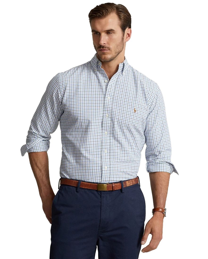 Polo Ralph Lauren casual overhemd blauw geruit