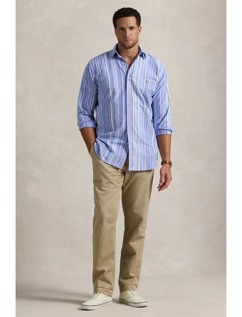 Polo Ralph Lauren overhemd blauw gestreept Big & Tall