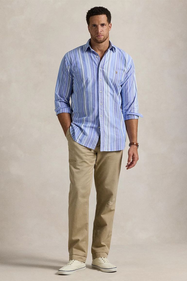 Polo Ralph Lauren overhemd blauw gestreept