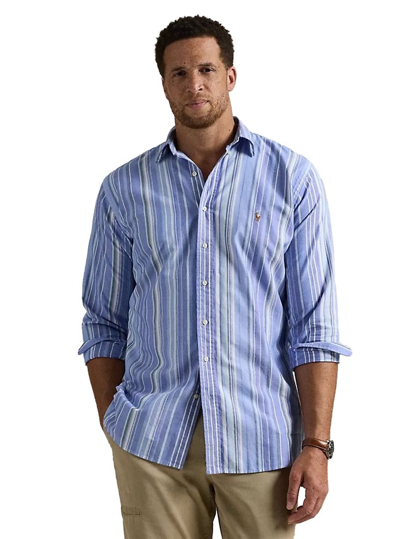Polo Ralph Lauren overhemd blauw gestreept Big & Tall