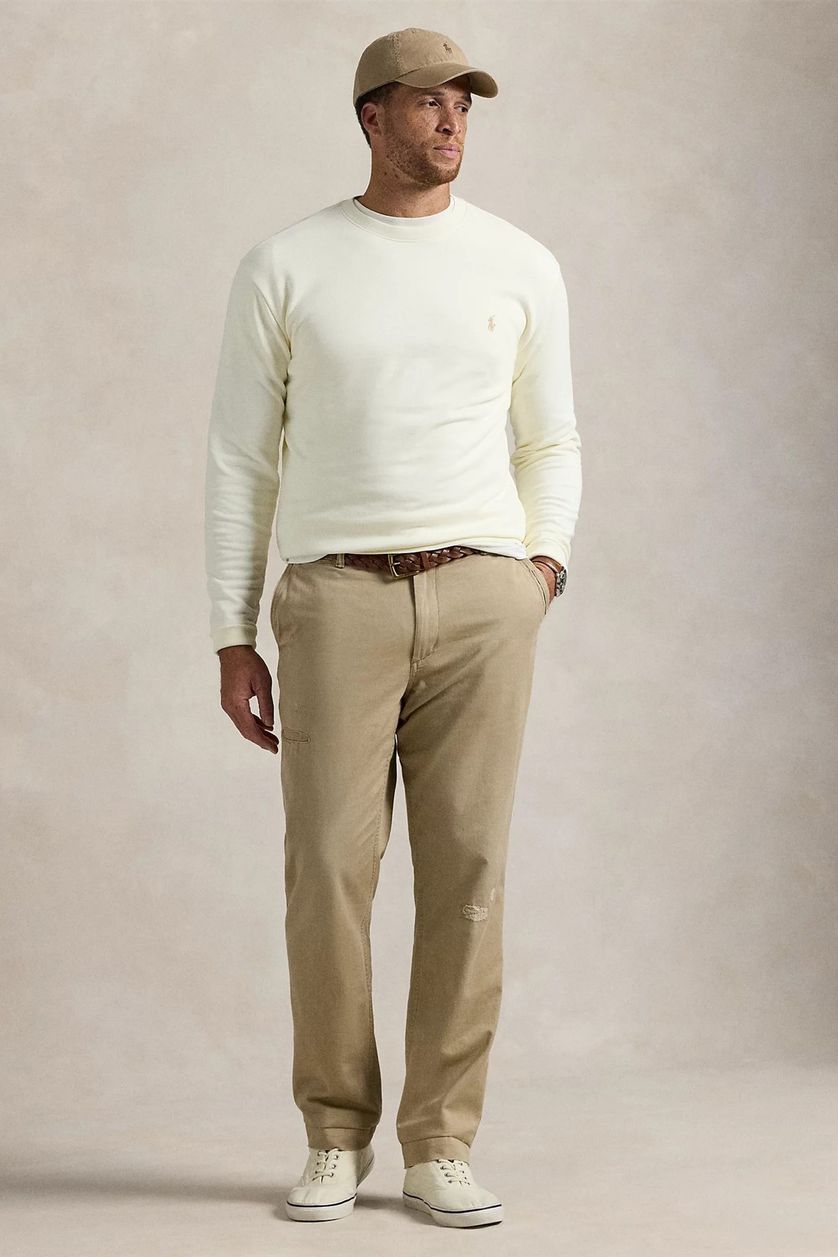 sweater Polo Ralph Lauren Big & Tall creme ronde hals