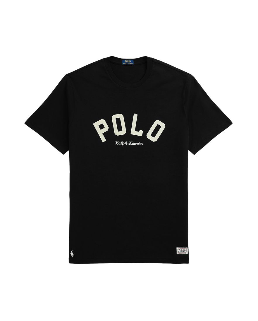 Polo Ralph Lauren T-shirt effen zwart Big & Tall