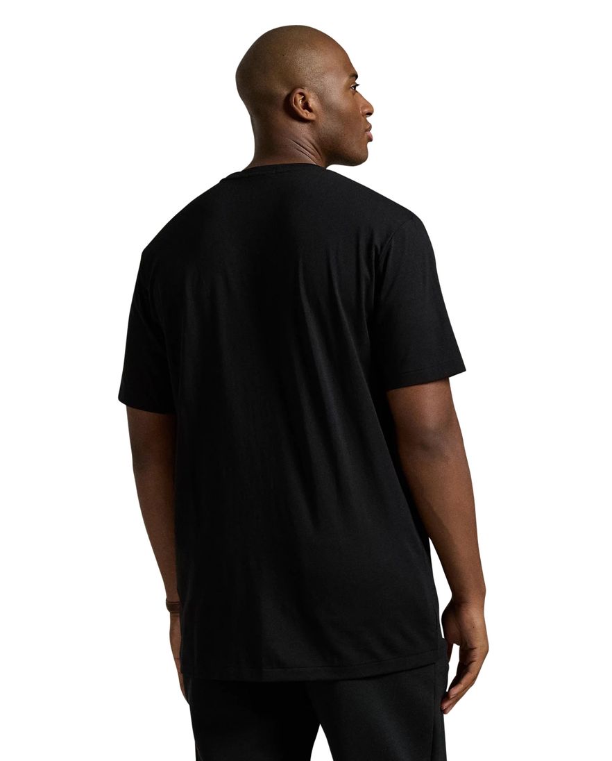 Polo Ralph Lauren T-shirt effen zwart Big & Tall