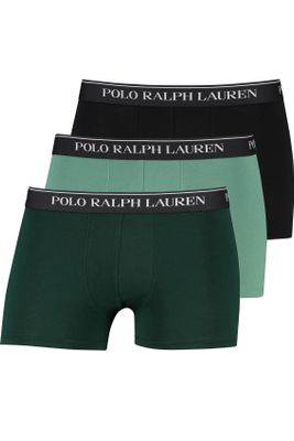 Polo Ralph Lauren Polo Ralph Lauren boxershorts 3-pack groen zwart katoen