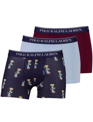 Polo Ralph Lauren Polo Ralph Lauren boxershort 3-pack blauw rood beer katoen