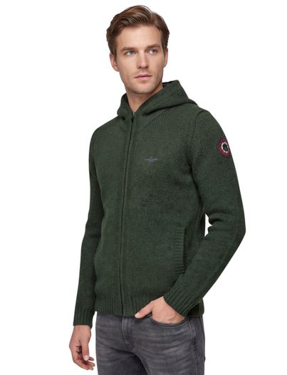 Aeronautica Militare vest Aeronautica Militare effen groen gebreid