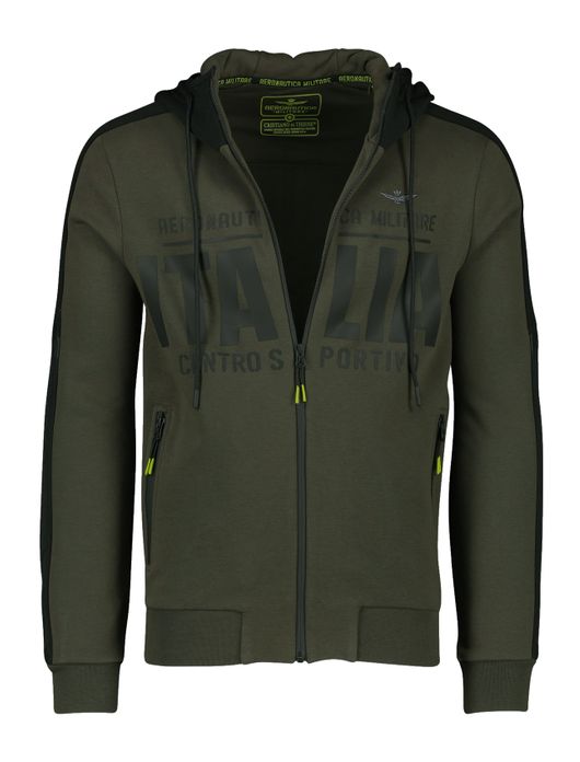 Aeronautica Militare groen outdoor vest rits opdruk