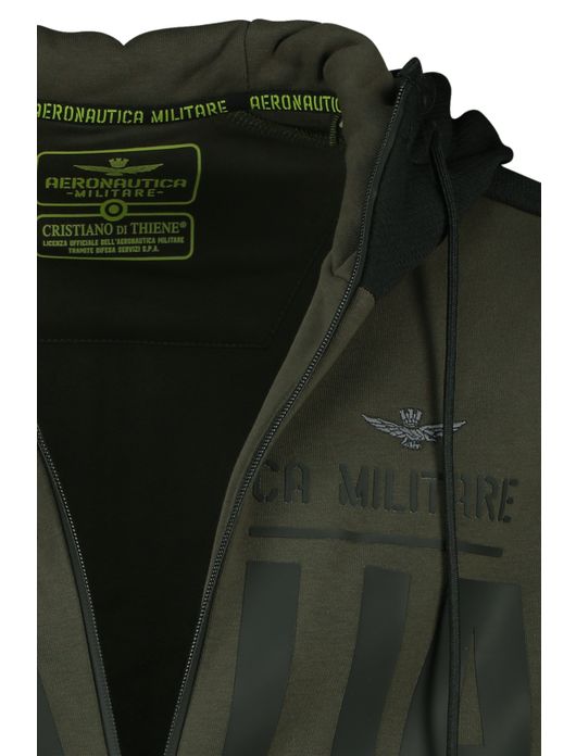 Aeronautica Militare groen outdoor vest rits opdruk