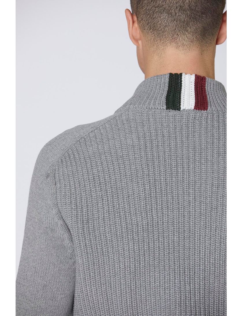 Aeronautica Militare vest grijs effen knopen