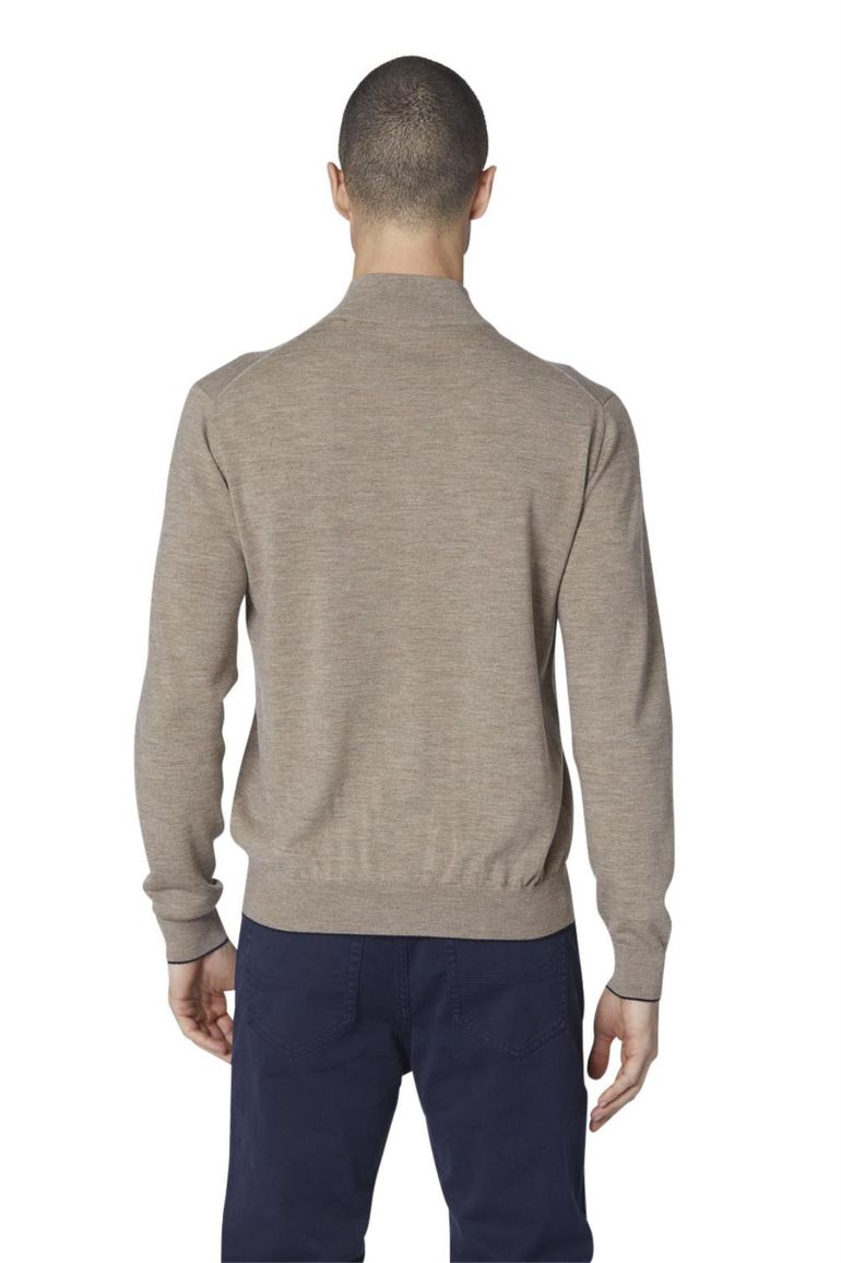 Aeronautica Militare vest beige gemêleerd merinowol