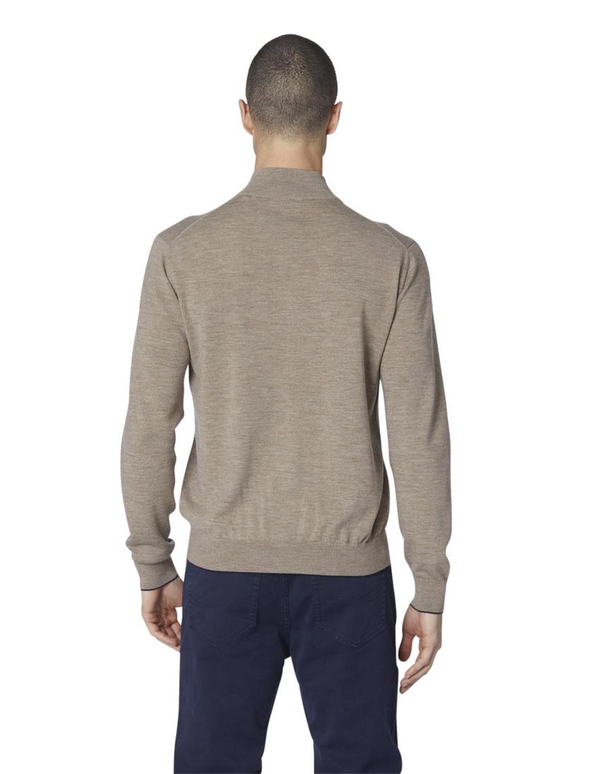 Aeronautica Militare vest beige gemêleerd slim fit