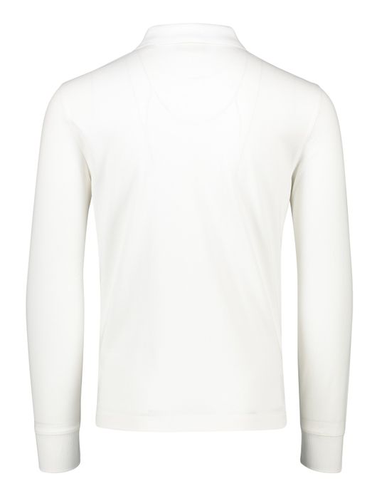 polo Gant wit effen katoen normale fit