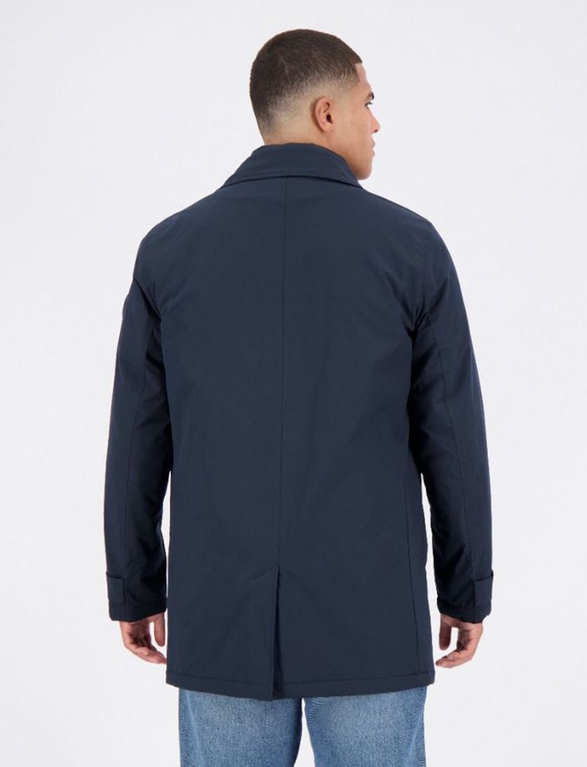 Airforce trenchcoat Cally donkerblauw normale fit